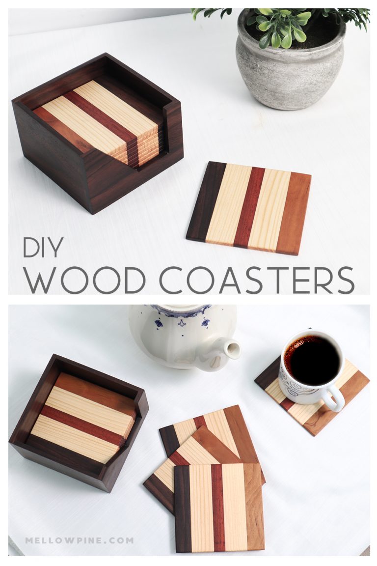 How To Make Wood Coaster and a Coaster Holder MellowPine