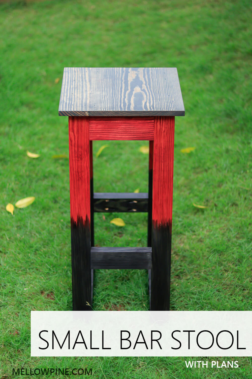 DIY Easy Bar Stool (Flame Pattern) MellowPine