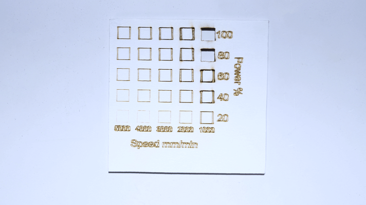 Paper laser cut on COMGO Z1