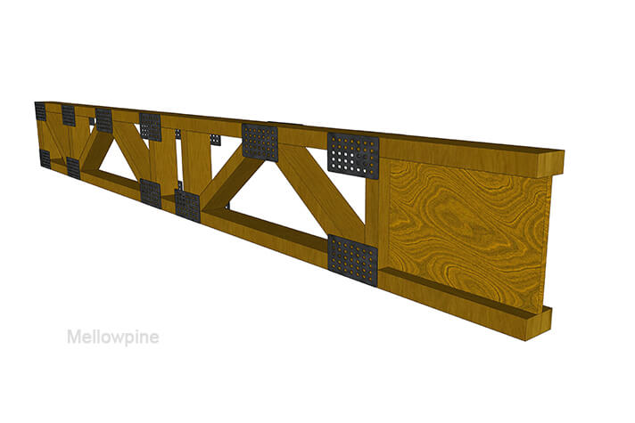 TrimJoist X 14 X 16 Engineered Web Joist TJ1416 The Home